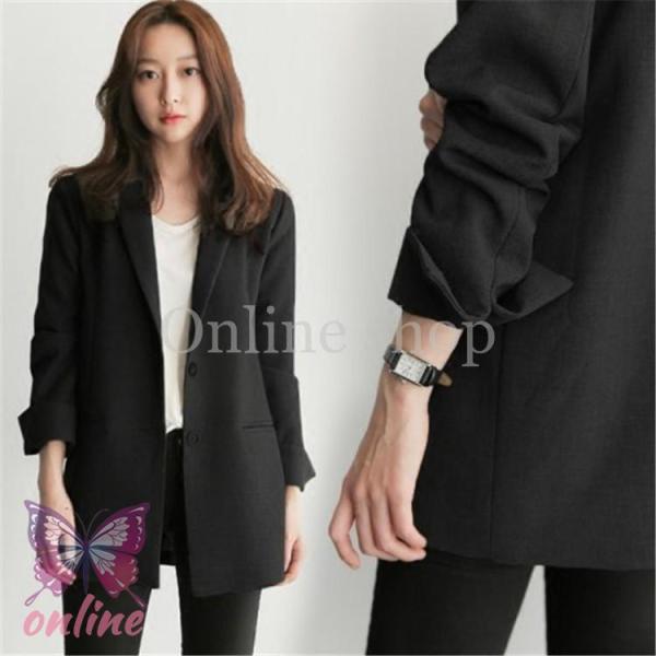 テーラードジャケット レディース スーツ 卒業式 ゆったり 黒 おしゃれ 春 秋 アウター フォーマ...