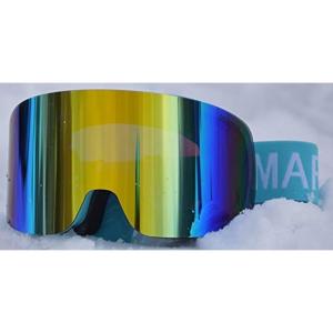マルユキ　スキーゴーグル 曇り止め検証済み 偏光レンズ 平面ダブルレンズ 悪天候対応 UV400 紫外線カット メガネ対応 登山 メンズ デ｜onlineshop-muu