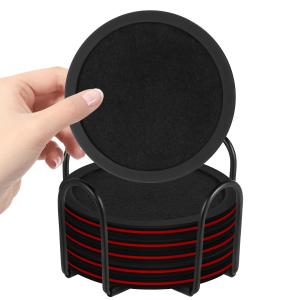 洗練された吸収性コースター ホルダー付き ? シ...の商品画像