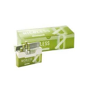 NICOLESS レモンメンソール 1カートン  IQOS互換機 加熱式 ニコチンレス ヒート使い捨て