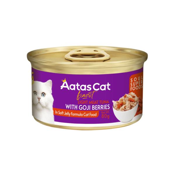 アタス キャットフード ソウルスーパーフード ライトミート ツナwithゴジベリー 80g