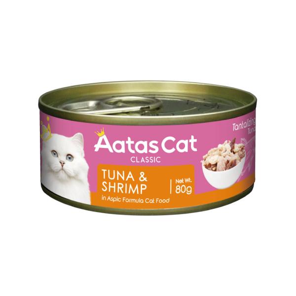 アタス キャットフード タンタライジング ツナ＆シュリンプ 80g