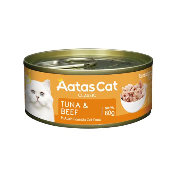 アタス キャットフード タンタライジング ツナ＆ビーフ 80g