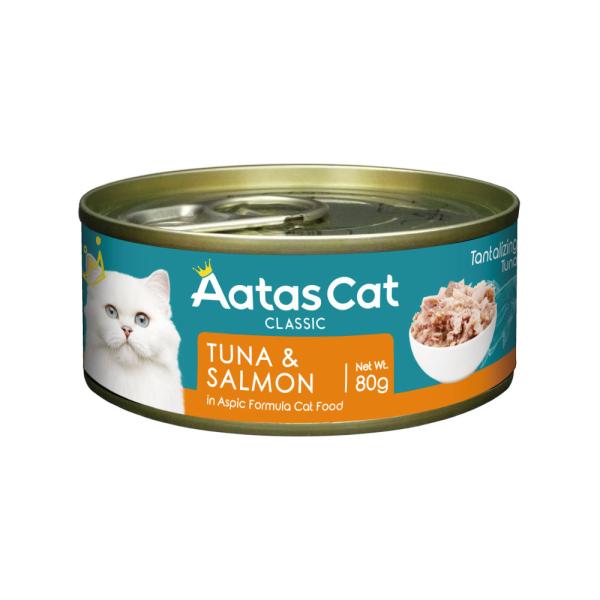アタス キャットフード タンタライジング ツナ＆サーモン 80g