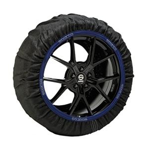 布製タイヤチェーン sparco スノーソックス スパルコ ブラック