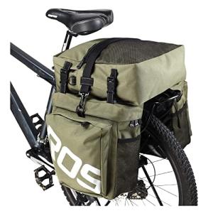 ROSWHEEL 自転車 バッグ パニアバッグ サイドバッグ リアバッグ リアキャリア バイク サイクリング 荷台 大容量 37L 防水 14892