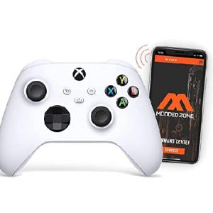White Smart Rapid Fire Custom Modded Controller for Xbox One S Mods FPS Games and More. Control and Simply Adjust Your mods via Your Phone!