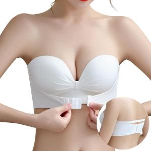 ストラップレスブラ 紐なしブラ 脇高ノンワイヤー