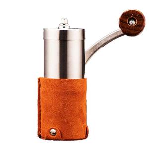 手挽きコーヒーミル 調節可能な設定ハンドクランクコーヒーグラインダーミニステンレス鋼のマニュアルのコ