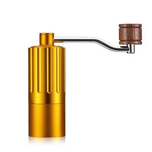 手挽きコーヒーミル 調節可能な設定コーヒーグラインダーハンドクランクコーヒーグラインダー静かでポータ