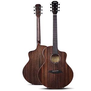 アコースティックギター アコースティックギターローズウッド素材の手作りギターコーヒー41インチ ギター