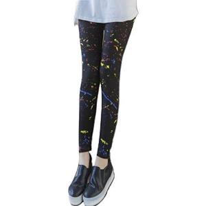 レギンス レディース パンツ 柄物 9分丈 美脚 伸縮 ストレッチ素材 スキニー フリーサイズ FA228 )