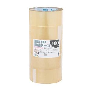 紺屋商事  OPPテープ 60320111/110N 透明 総厚50μ×幅48mm×長さ100m 5巻パック