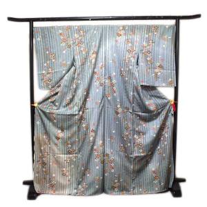 平和屋着物○京友禅 伝統工芸士 坂東峰彩 訪問着 枝花文 暈し染め 正絹  