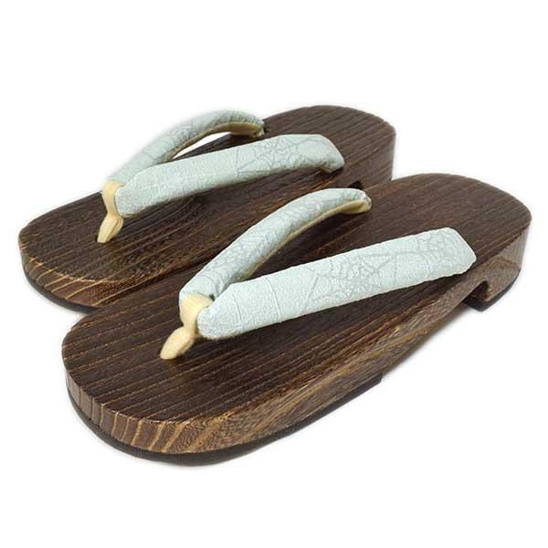 下駄 桐 LLサイズ 26.5cm 大きいサイズ 浴衣 織柄鼻緒 茶台 茶 女性 レディース 大人 ...