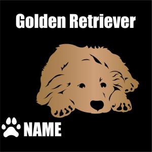 切り文字と犬のステッカーの色を替えるの商品画像