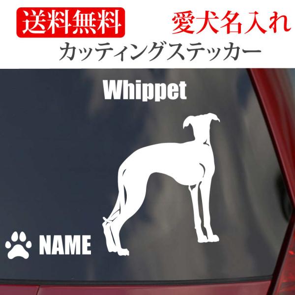 ウィペット ステッカー カッティングステッカー 車 名入り