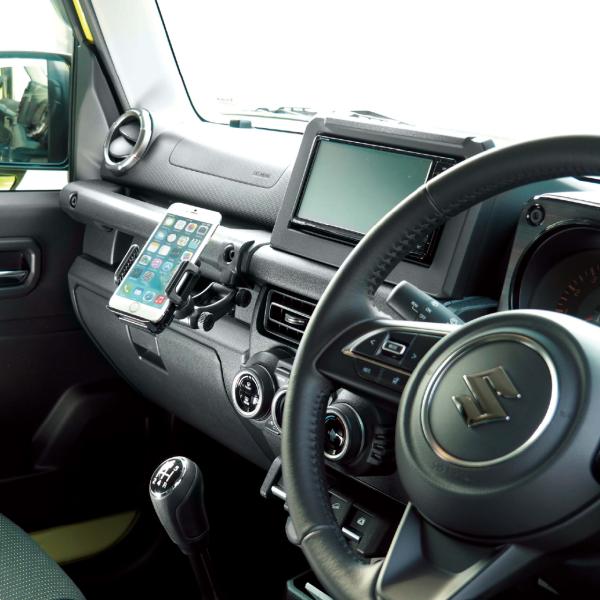 ジムニー専用スタンドセット BSA07 スズキ ジムニー/ジムニーシエラ/ジムニーノマド専用 スマホ...