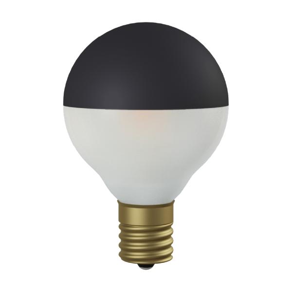 3年保証 フィラメントLED電球「Siphon」ボール50 マットブラック＋フロスト（グロスレス） ...