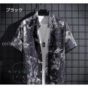 アロハシャツ メンズ カジュアルシャツ 接触冷...の詳細画像4