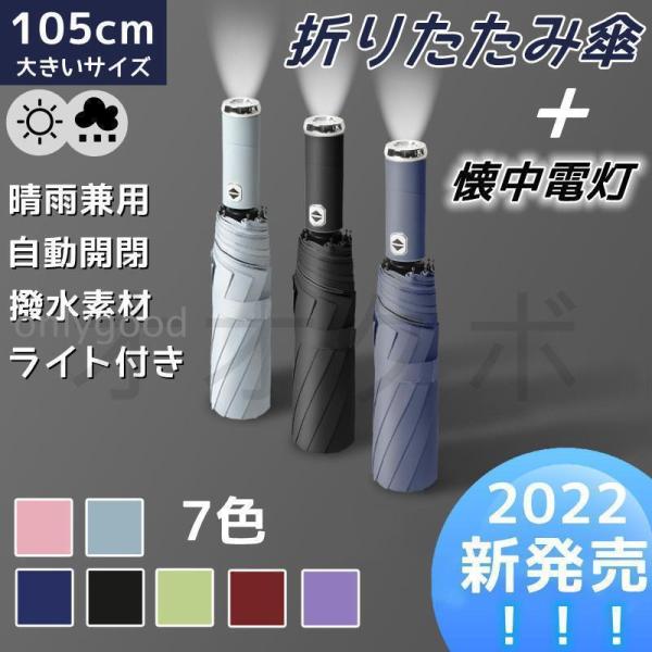日傘 晴雨兼用 折りたたみ傘 折りたたみ 軽量 大きい メンズ レディース 自動開閉 吸水 丈夫 晴...