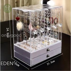 ジュエリーボックス ガラス 木製 アクセサリーケース 高級