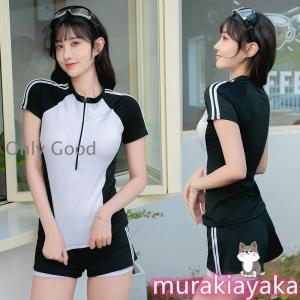 競泳水着 レディース 水着 女性用 体型カバー...の詳細画像3