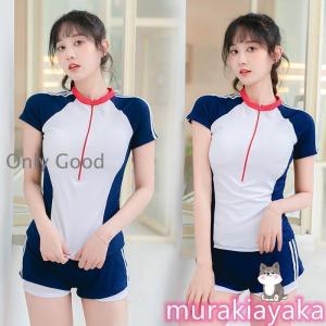 競泳水着 レディース 水着 女性用 体型カバー...の詳細画像4