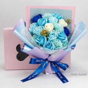 フレグランスソープフラワー 花束 ボックス付き...の詳細画像3