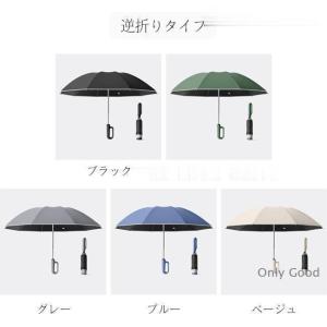 日傘 折りたたみ傘 逆さ傘 晴雨兼用 雨傘 メ...の詳細画像2