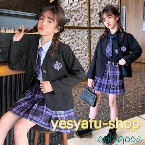 卒業式 小学校 女子 スーツ 子供服 ドレス  入学式 セットアップ 洋服 コート ワンピース 制服...