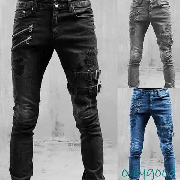 デニムパンツ メンズ スキニーデニム ジーパン ジーンズ カーゴパンツ  パンツ ワークデニム ジョ...