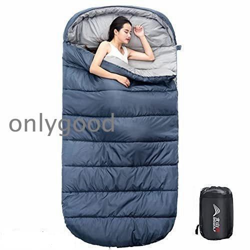 2023 キャンプ 寝袋  シュラフ1人用 大きいサイズ 快適な温度：15* 春秋、夏用 軽量1.5...
