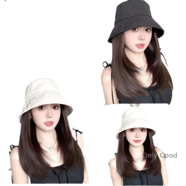 帽子ウィッグ レディース かつら つけ毛 エクステ 髪付き帽子 ショートウィッグ取り外し不可 自然 ...