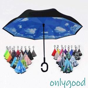逆さ傘傘晴雨兼用さかさ傘さかさかささかさま傘レディースメンズ日焼け対策UVカット逆向き逆さまの傘長傘濡れない new