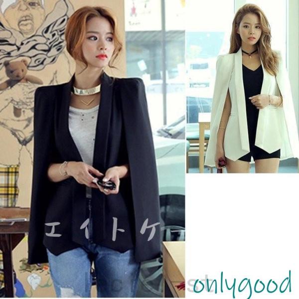 マントジャケット スーツコート ポンチョ マントケープ ボレロ  アウター レディース