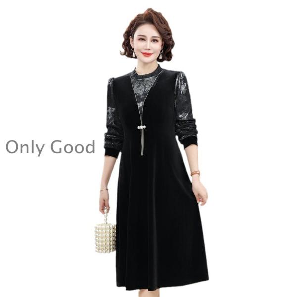 ワンピース5０代婦人服チュニック丈 ワンピース レディース春物 スリムお呼ばれワンピースワンピース夏...