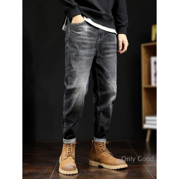 デニム メンズ ジーンズ スキニー テーパード ストレッチ デニムパンツ スキニーパンツ ボトムス ...
