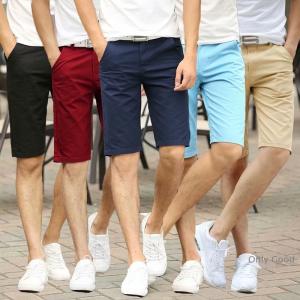 ショートパンツ メンズ チノパン ハーフパンツ 短パン 夏服 ボトムス ショート 膝上 スリムパンツ 夏 ズボン  プレゼント