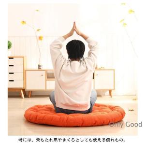 座布団 丸型 直径65cm 大きい ラウンド ...の詳細画像2