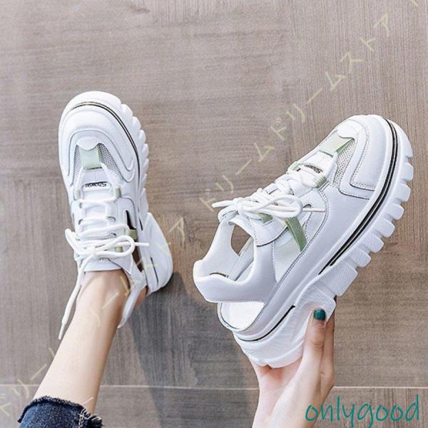 サンダル レディース スニーカーサンダル サンダルスニーカー スニーカー 厚底 韓国 美脚 スポーツ...