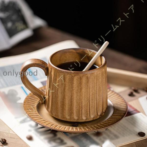 マグカップ 和風 コーヒーマグ おしゃれ カップ マグ 珈琲マグ レトロ 無地 セット 釉薬 陶器 ...