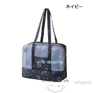 プールバッグ ビーチバッグ 温泉バッグ 乾湿分...の詳細画像2