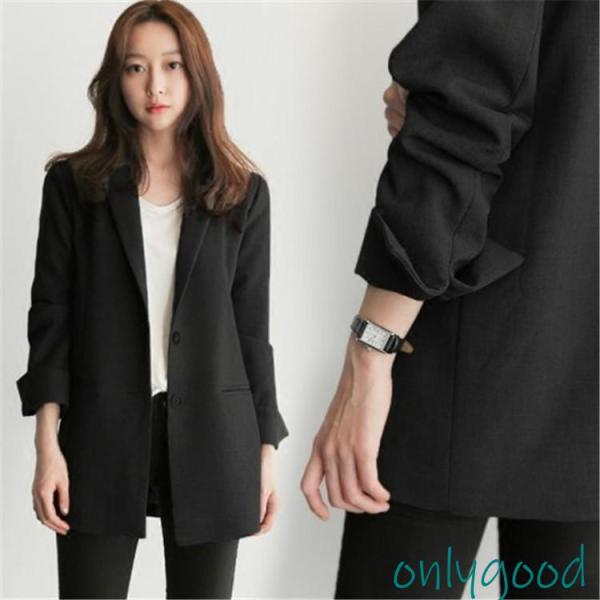 テーラードジャケット レディース スーツ 卒業式 ゆったり 黒 おしゃれ 春 秋 アウター  ジャケ...