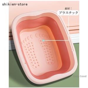 フットバス 折りたたみ 足湯バケツ 足浴器 蓋...の詳細画像2