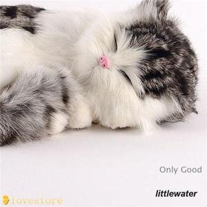 猫 置物 リアルぬいぐるみ かわいい 本物そっ...の詳細画像1