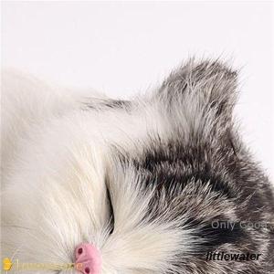 猫 置物 リアルぬいぐるみ かわいい 本物そっ...の詳細画像5