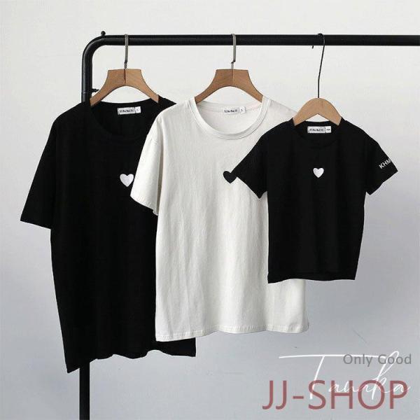 親子ペアルック Tシャツ キッズ 親子ペア 親子コーデ ワンピース トップス tシャツ ペアtシャツ...