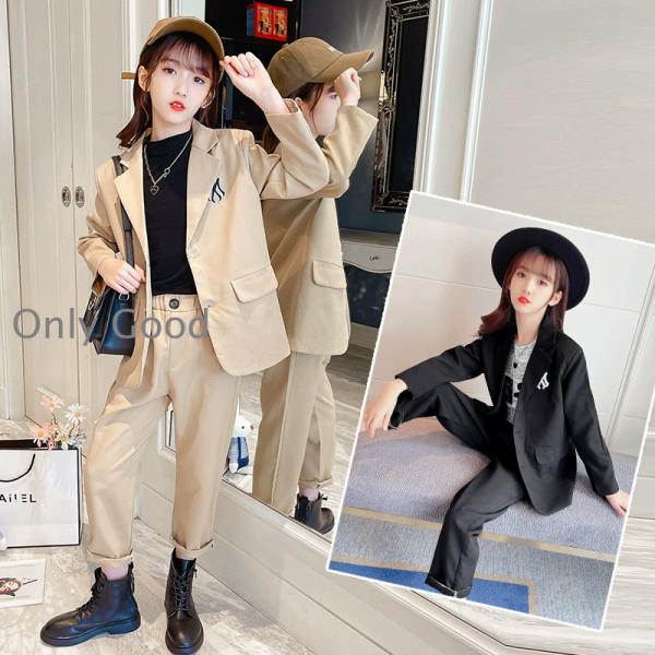 卒業式 パンツスーツ 女の子 入学式 スーツ 小学生 韓国 子供服 ピアノ発表会 パンツスーツ ジャ...