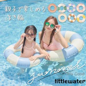 浮き輪 子供 大人用 取っ手あり 90cm 100cm ベビー キッズ 海水浴 水遊び プール ビーチ おしゃれ カワイイ 浮き具 海
